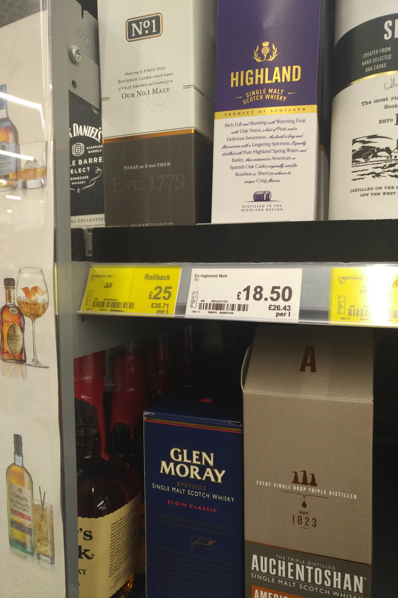 Illustration for article titled Any U.K. OPPOs, price reduced Scotch Whiskies.